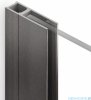 New Trendy Nesta Gunmetal Brushed profil poszerzający po stronie ścianki 15 mm grafit szczotkowany PP-0050